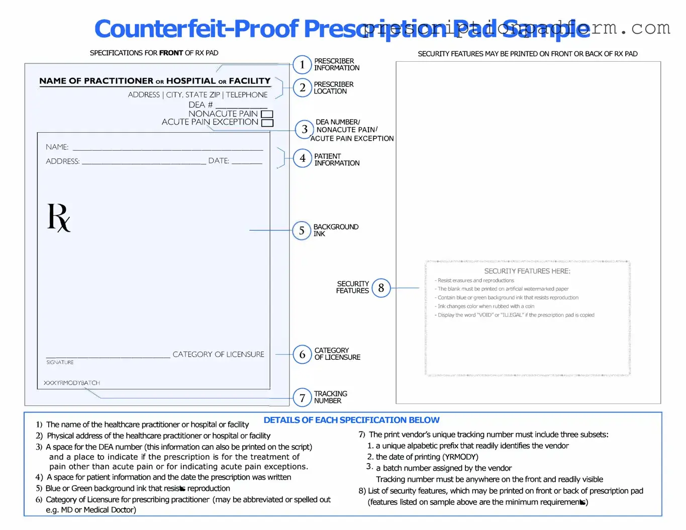 Prescription Pad PDF Template